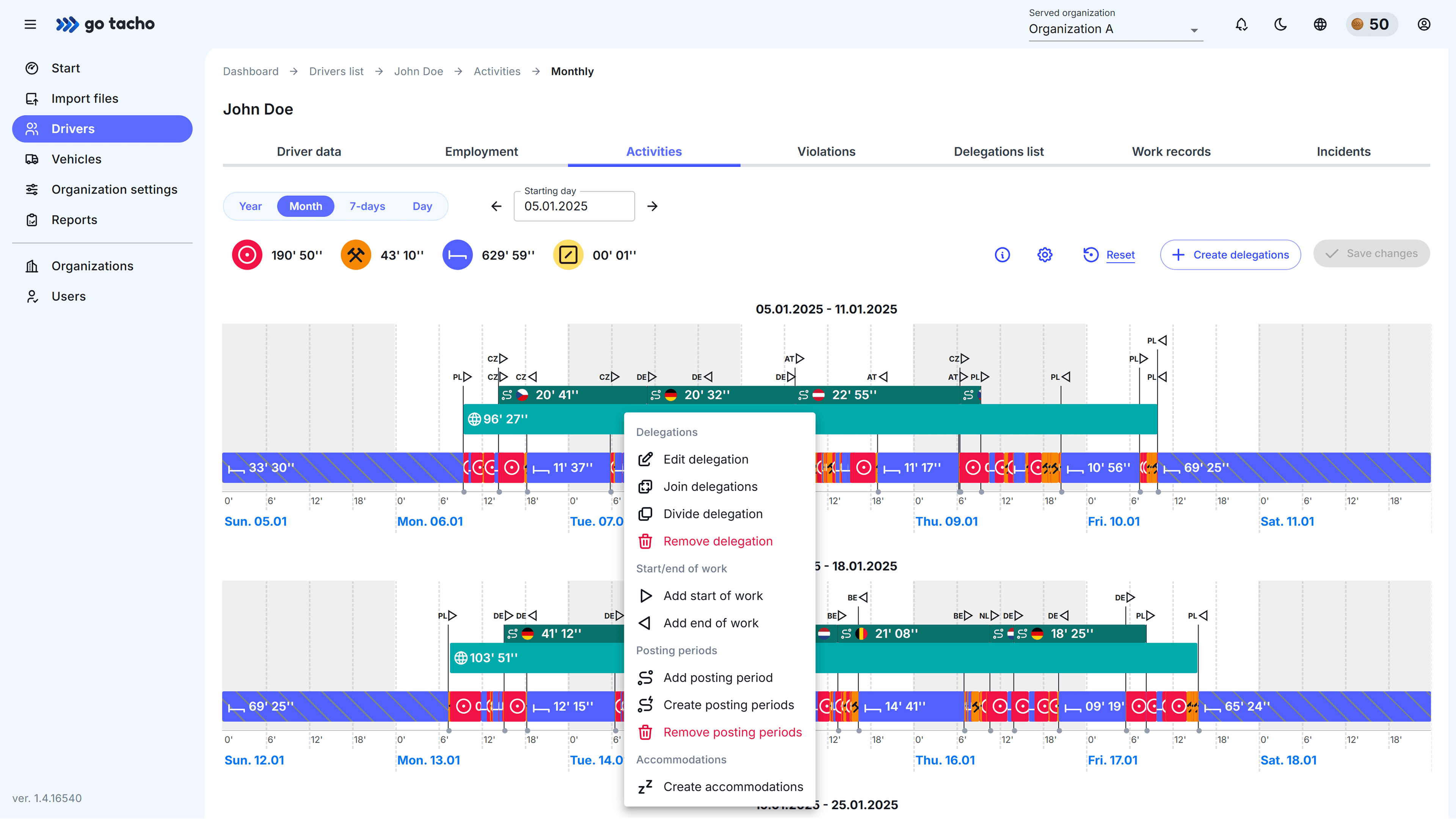 DelegationsScreenshot