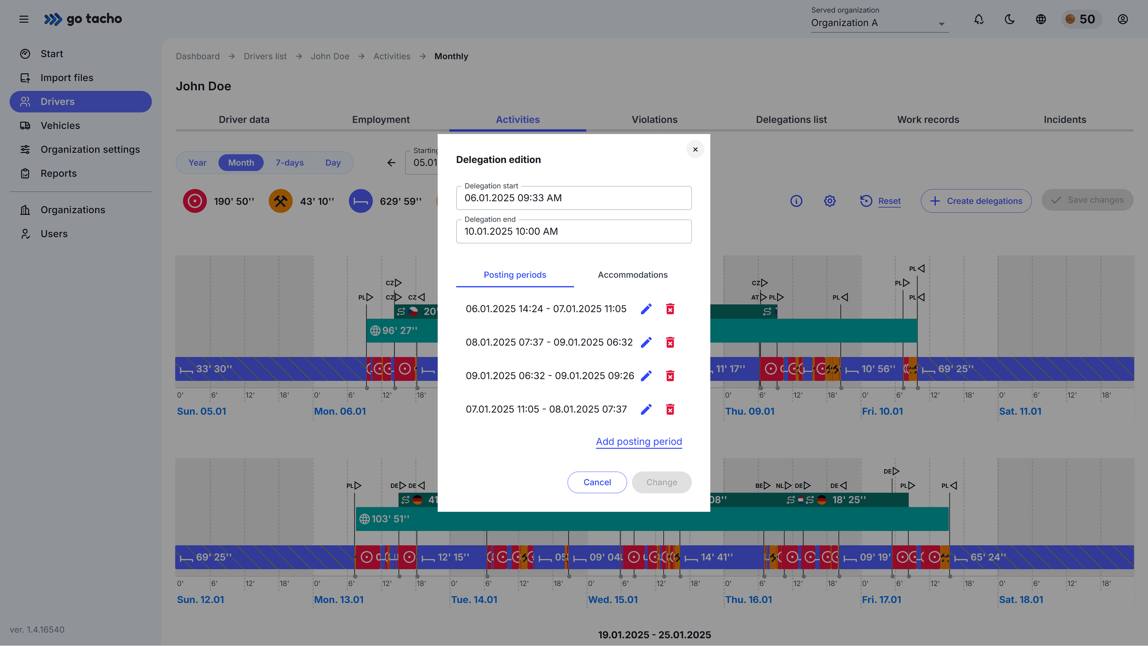 DelegationsScreenshot