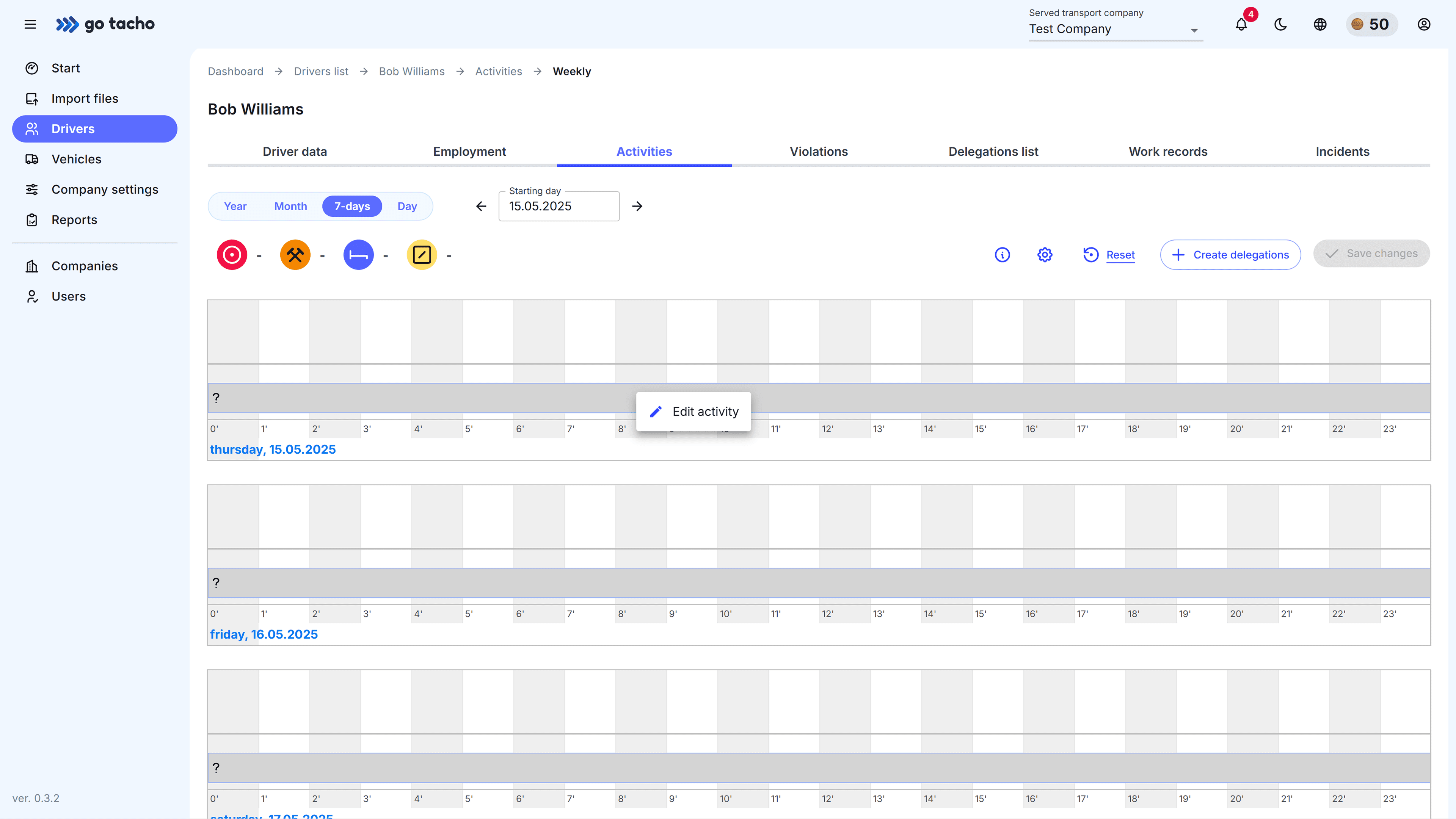 ActivitiesScreenshot