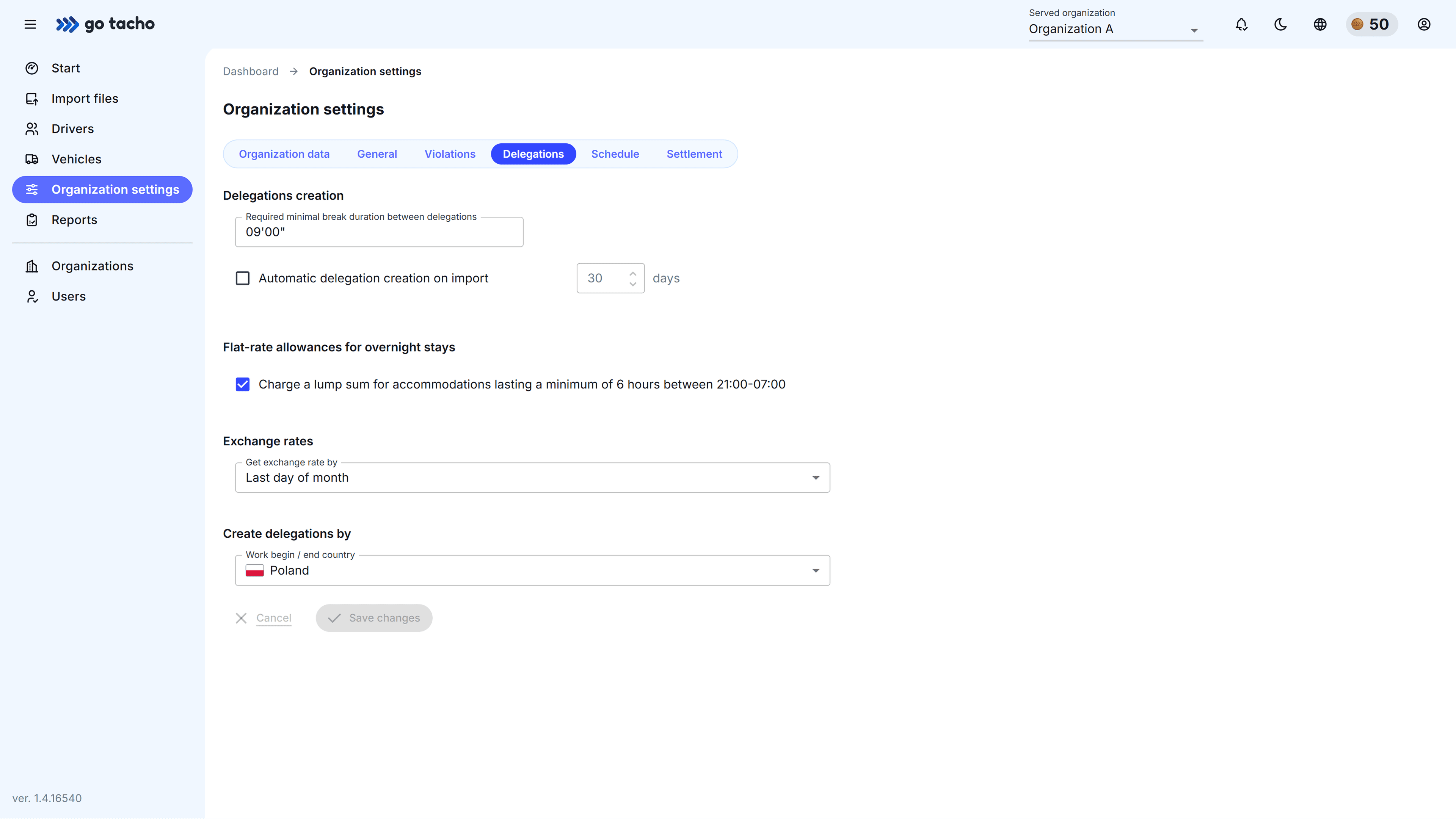 DelegationsScreenshot