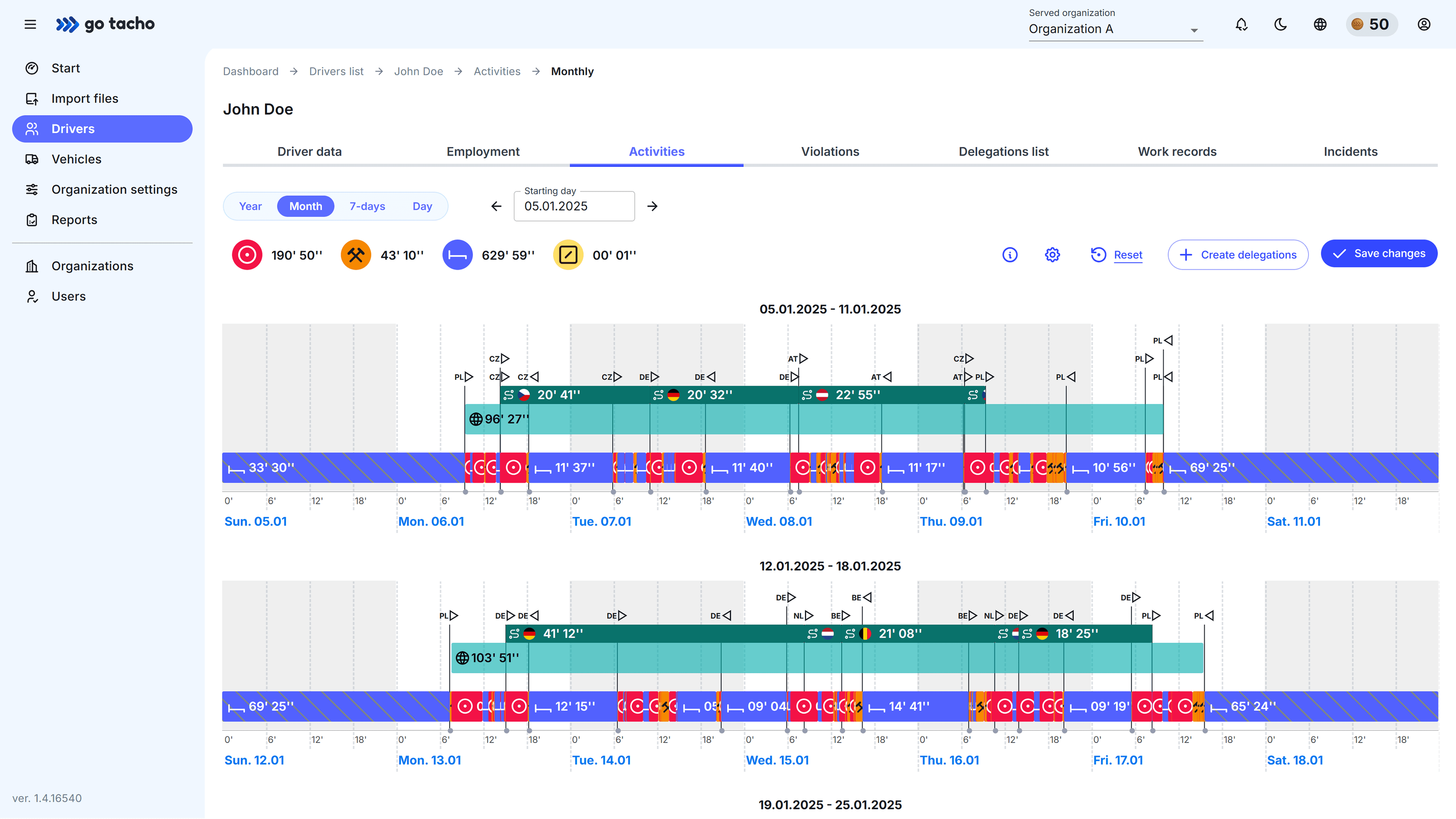DelegationsScreenshot