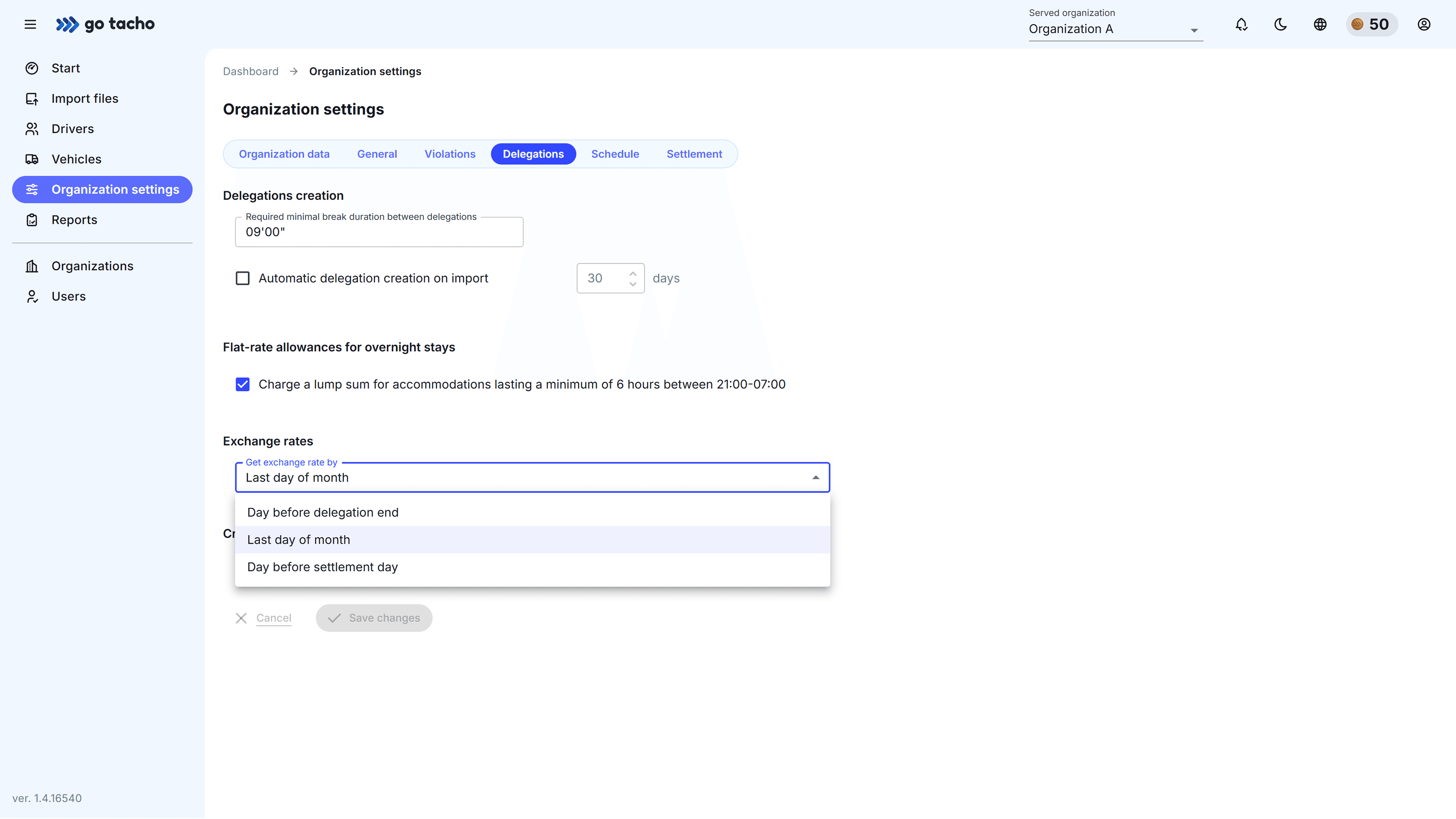 DelegationsScreenshot