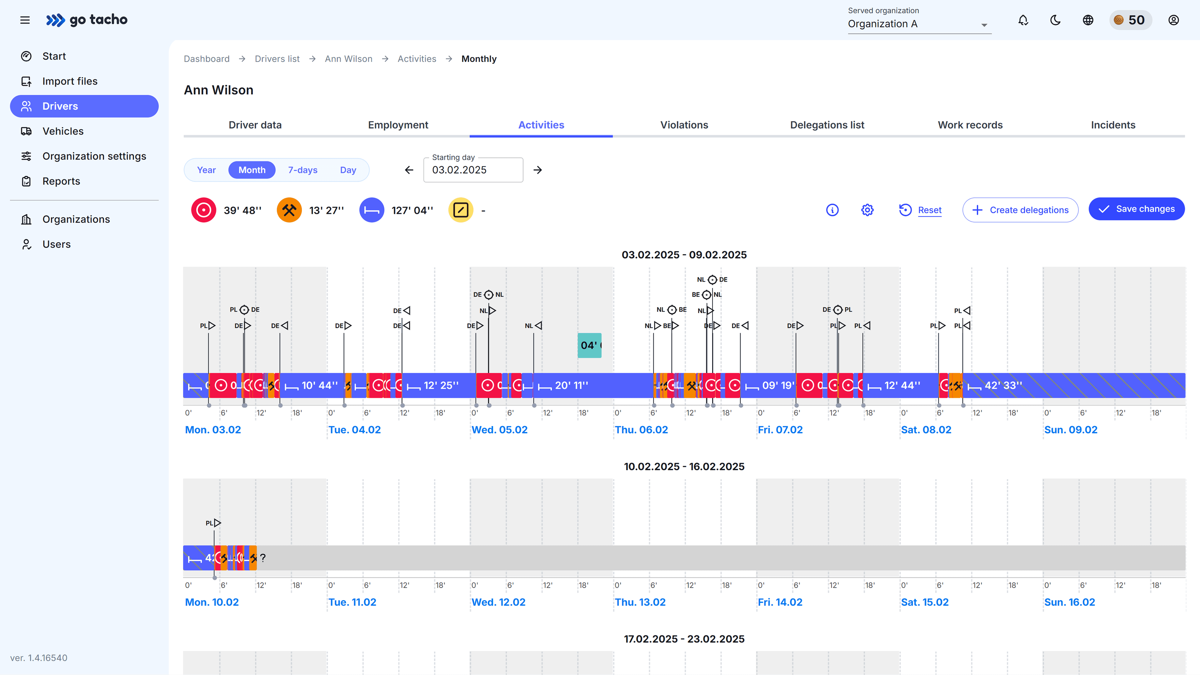 DelegationsScreenshot