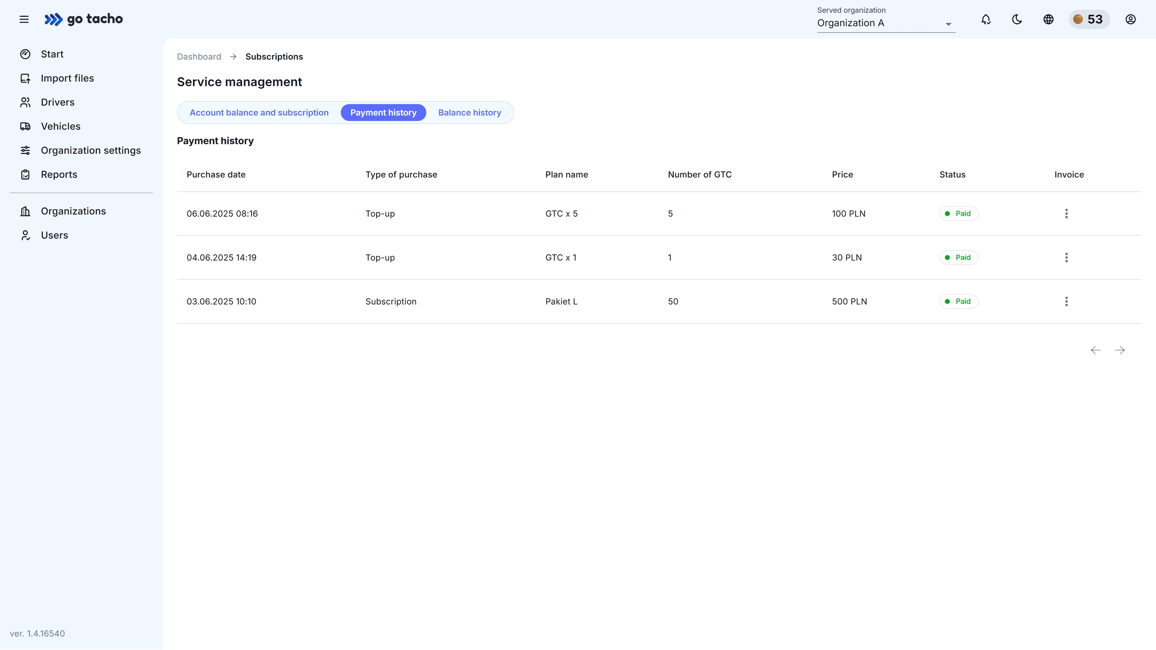 SubscriptionsScreenshot