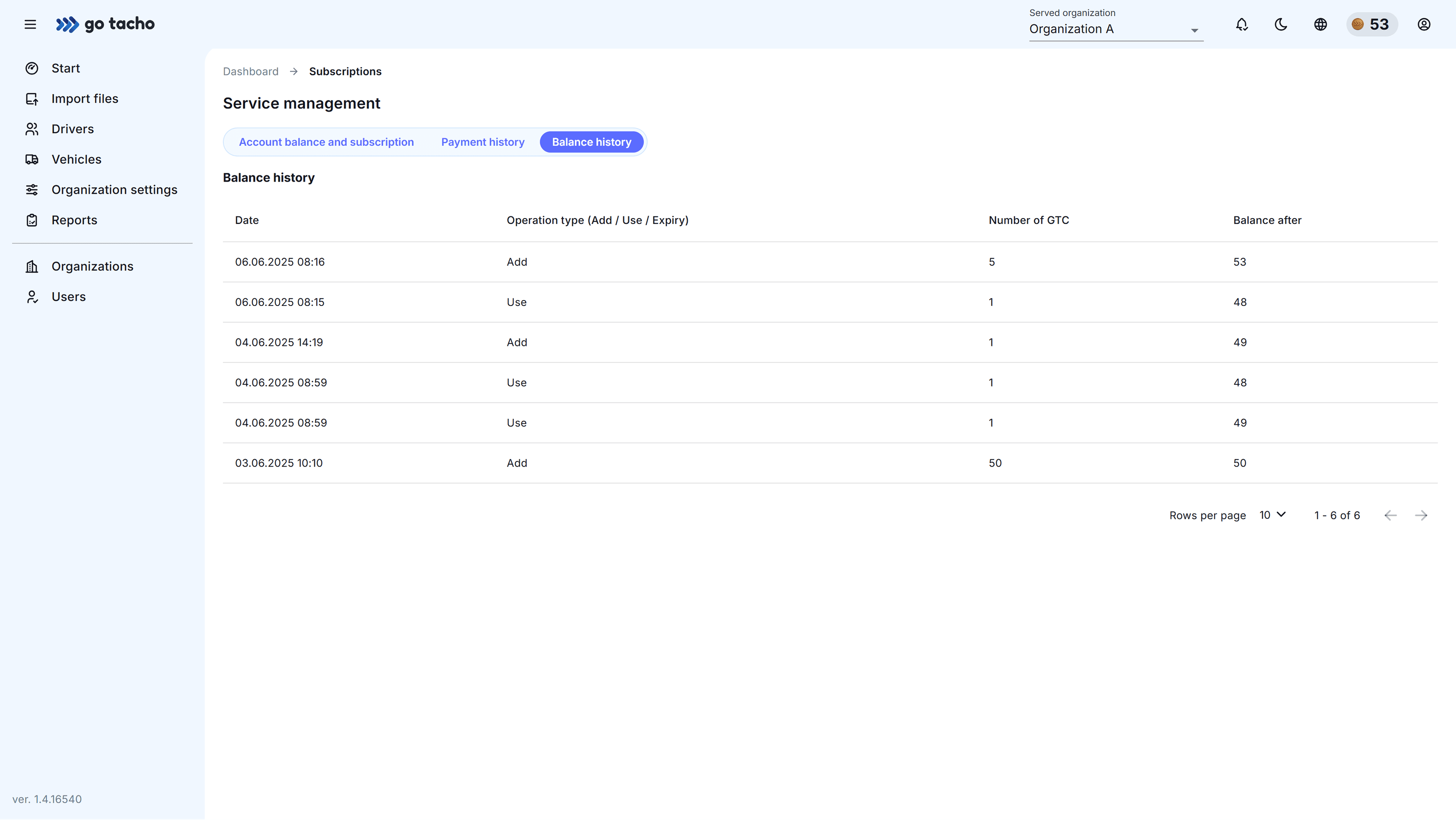 SubscriptionsScreenshot